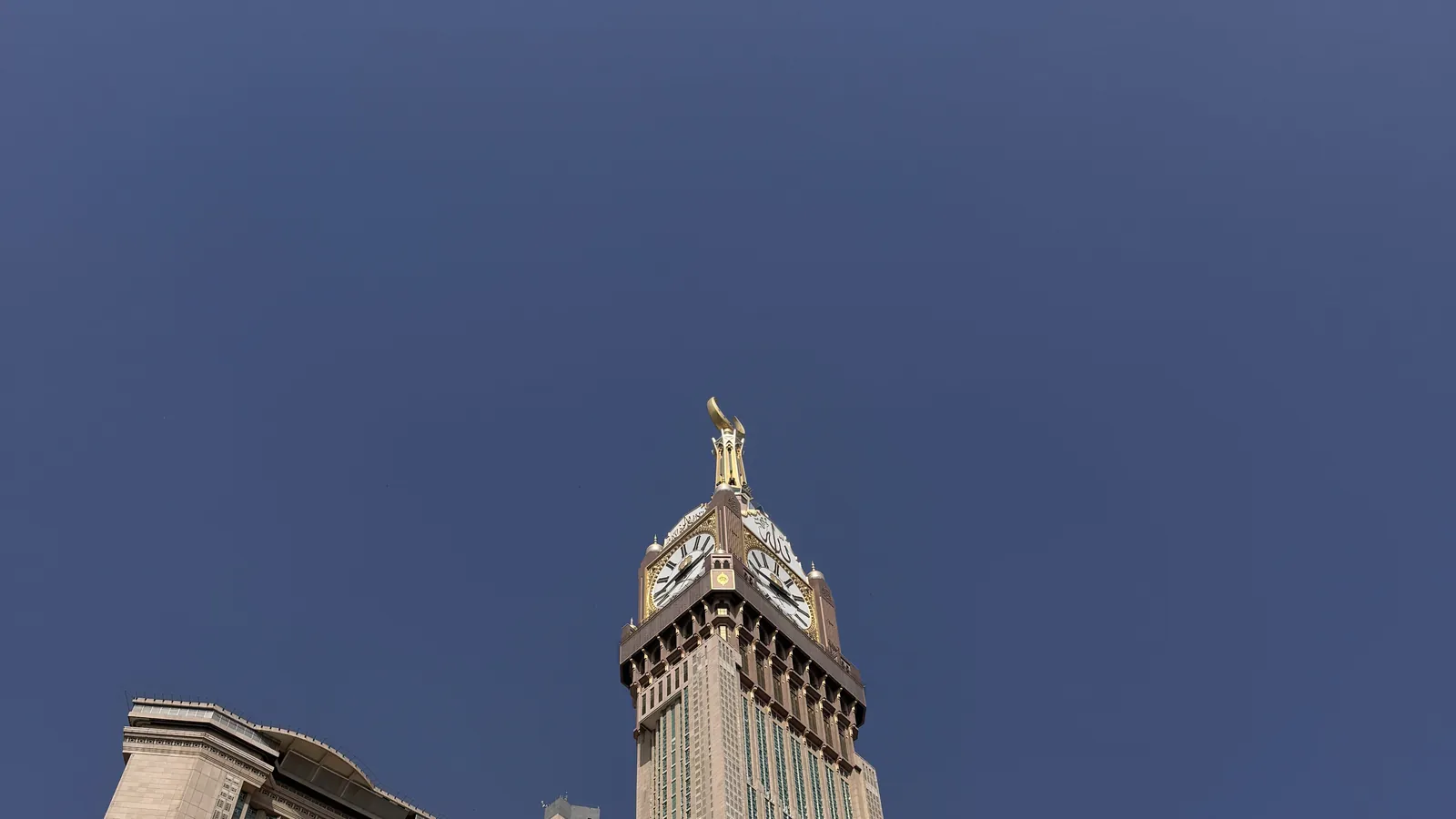 The Abraj Al Bait clock tower in Makkah