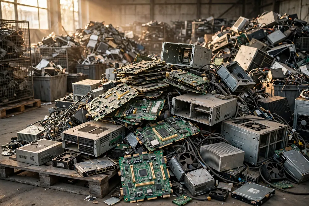 Circuit boards and electronic equipment for e-waste recycling